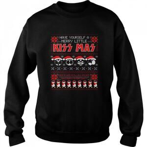 Kiss Merry Little Kissmas Christmas Sweatshirt